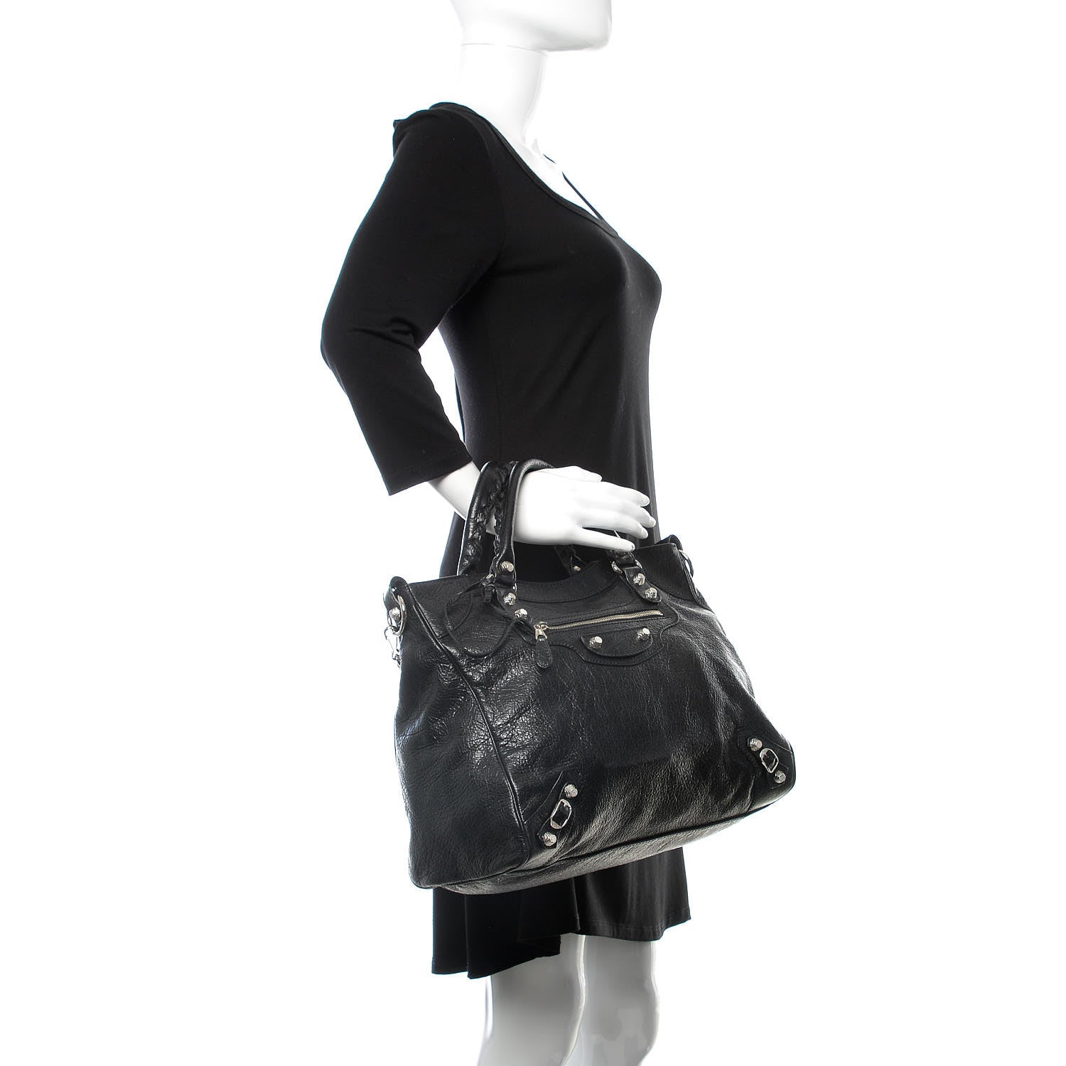 Balenciaga Agneau Giant 12 Silver Hardware Velo Black 2 of 10