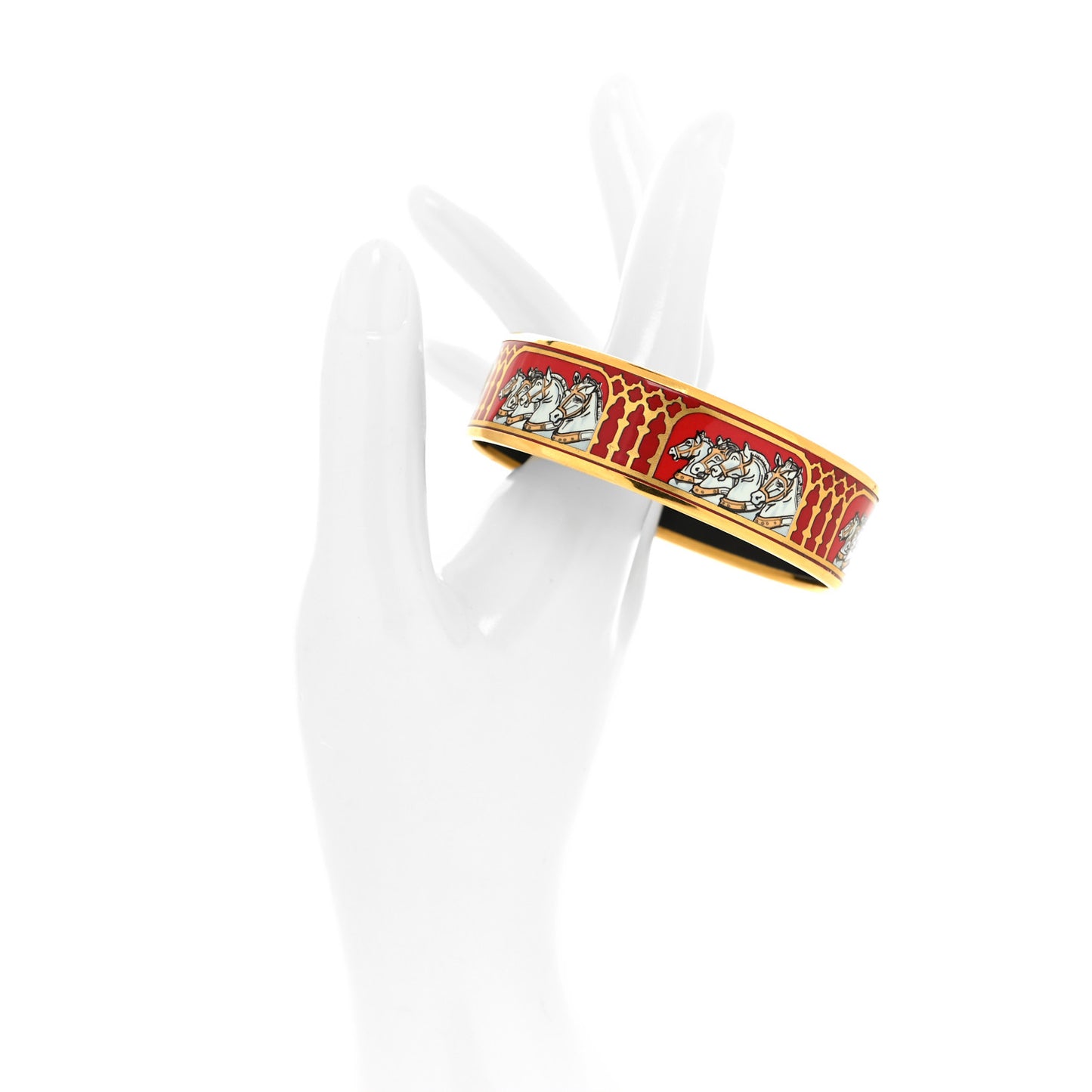 Enamel Printed Wide Horses Bracelet 65