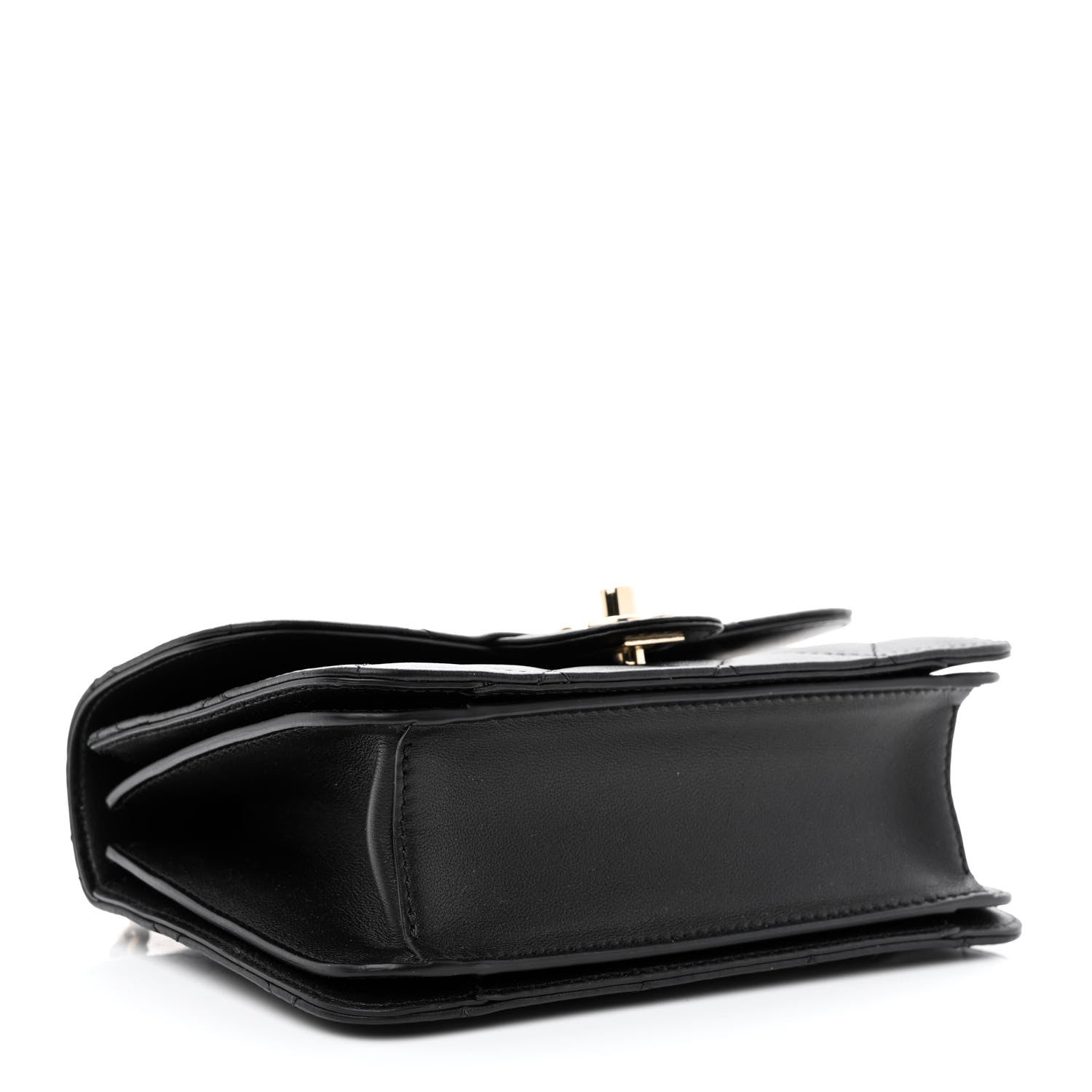 Chanel Calfskin Quilted Small Top Handle Flap Black 4 of 12