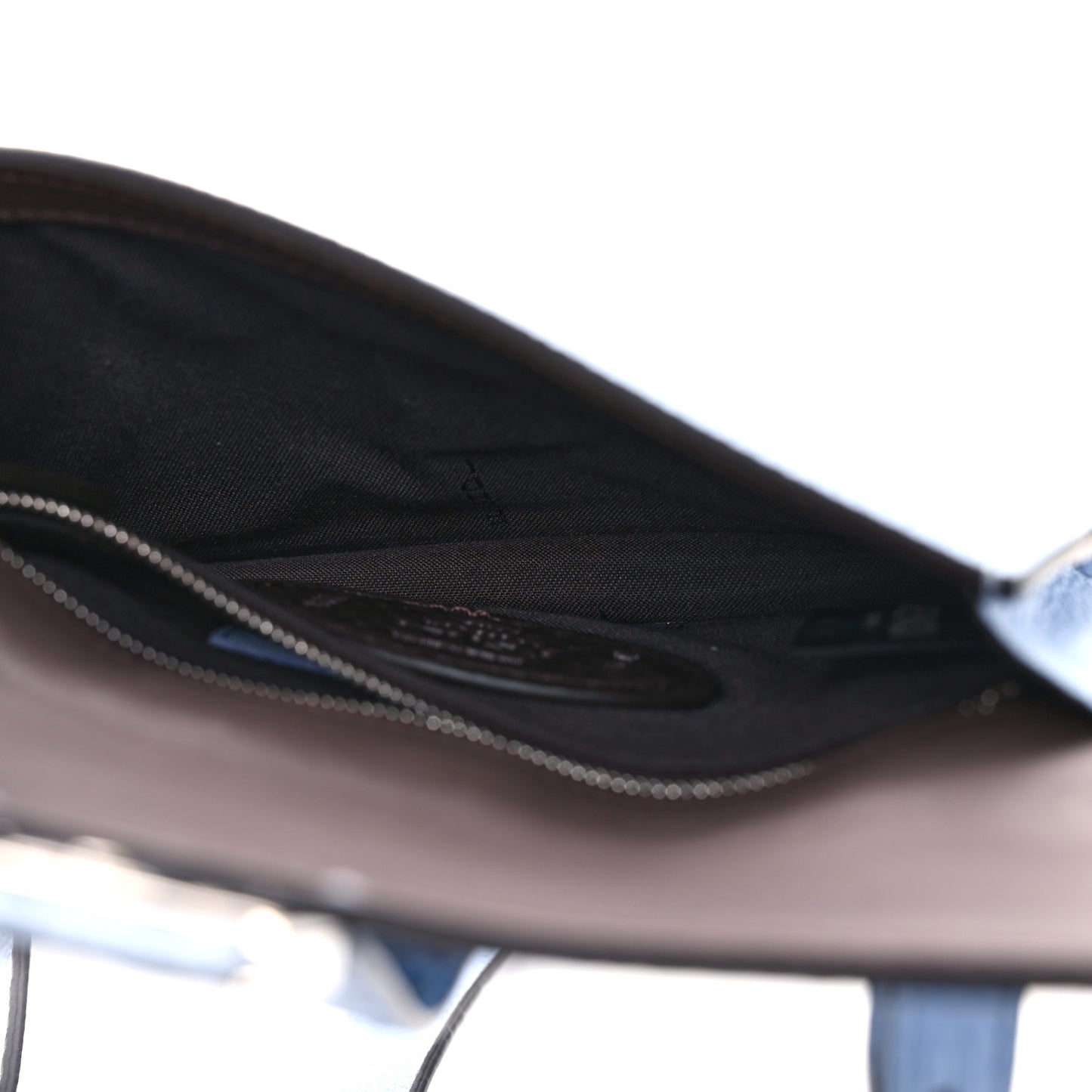 Cuoio Romano Selleria Baguette Belt Pouch Azzurro Sky