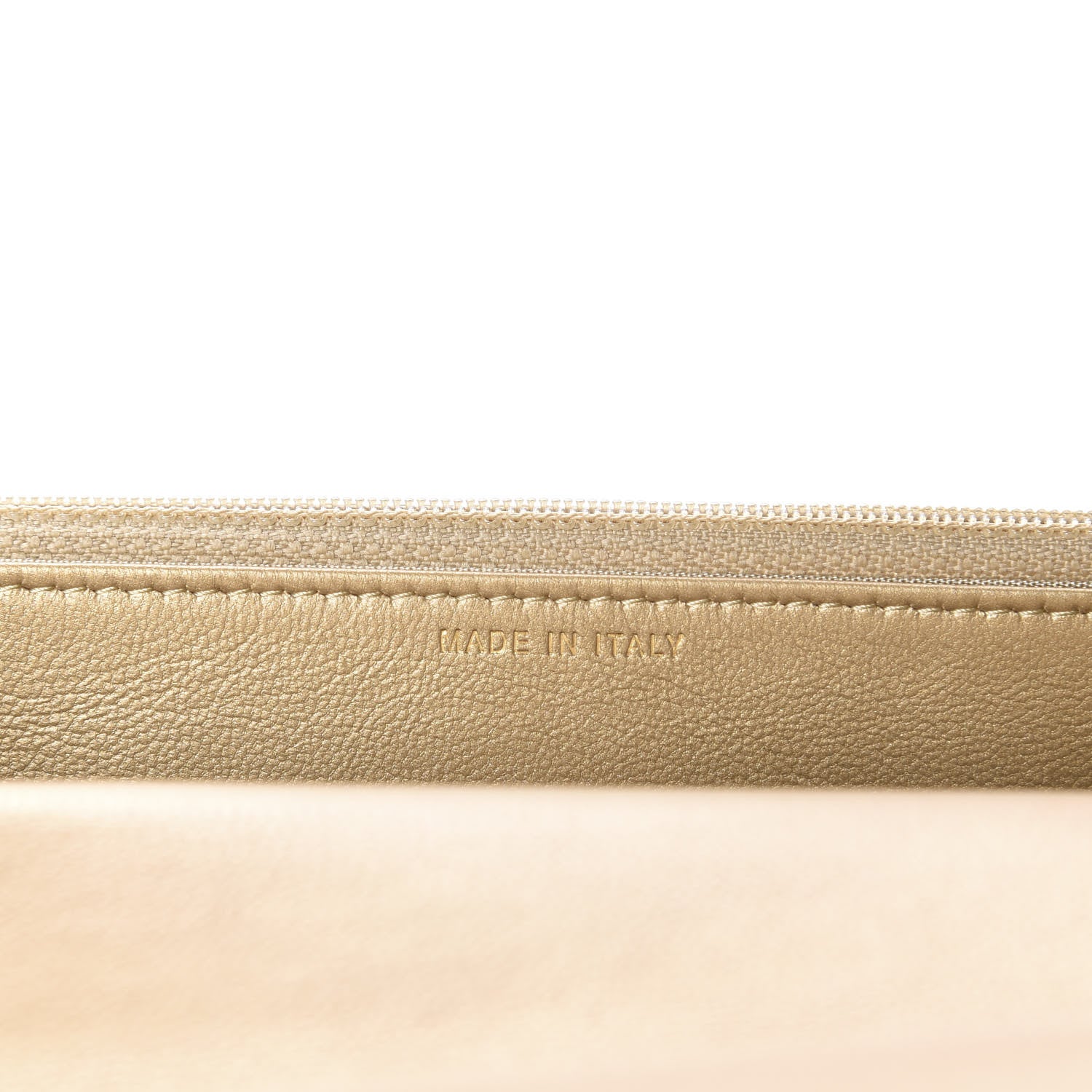 Chanel Metallic Goatskin Quilted 19 Wallet On Chain WOC Gold 9 of 12