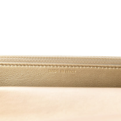 Chanel Metallic Goatskin Quilted 19 Wallet On Chain WOC Gold 9 of 12