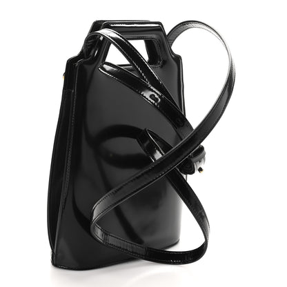 Salvatore Ferragamo Brushed Calfskin North South Wanda Top Handle Bag Black 3 of 9