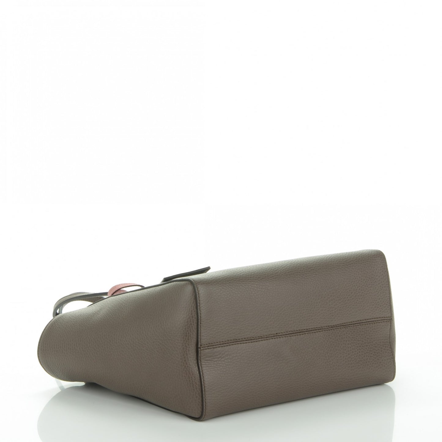 Dollar Calfskin Small Swing Tote Grey Field Soft Pink