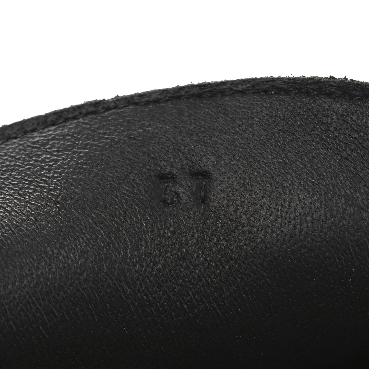 Suede Calfskin Lazy Loafers 37 Black