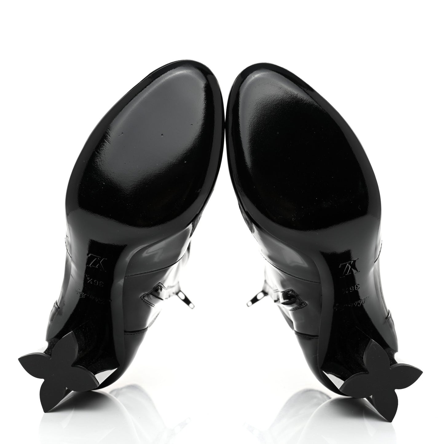 Patent Uniformes Silhouette Ankle Boots 36.5 Black