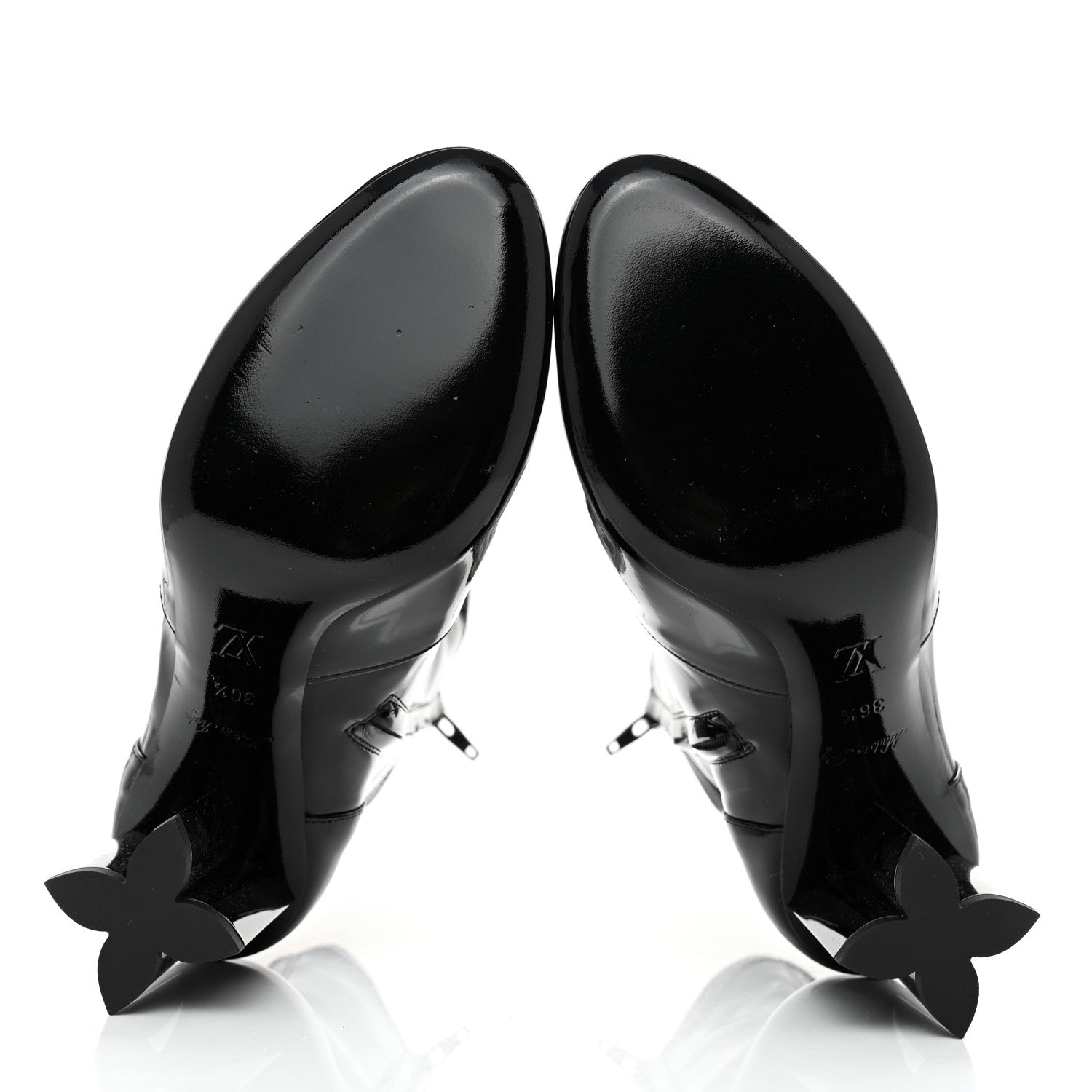 Louis Vuitton Patent Uniformes Silhouette Ankle Boots 36.5 Black 6 of 8