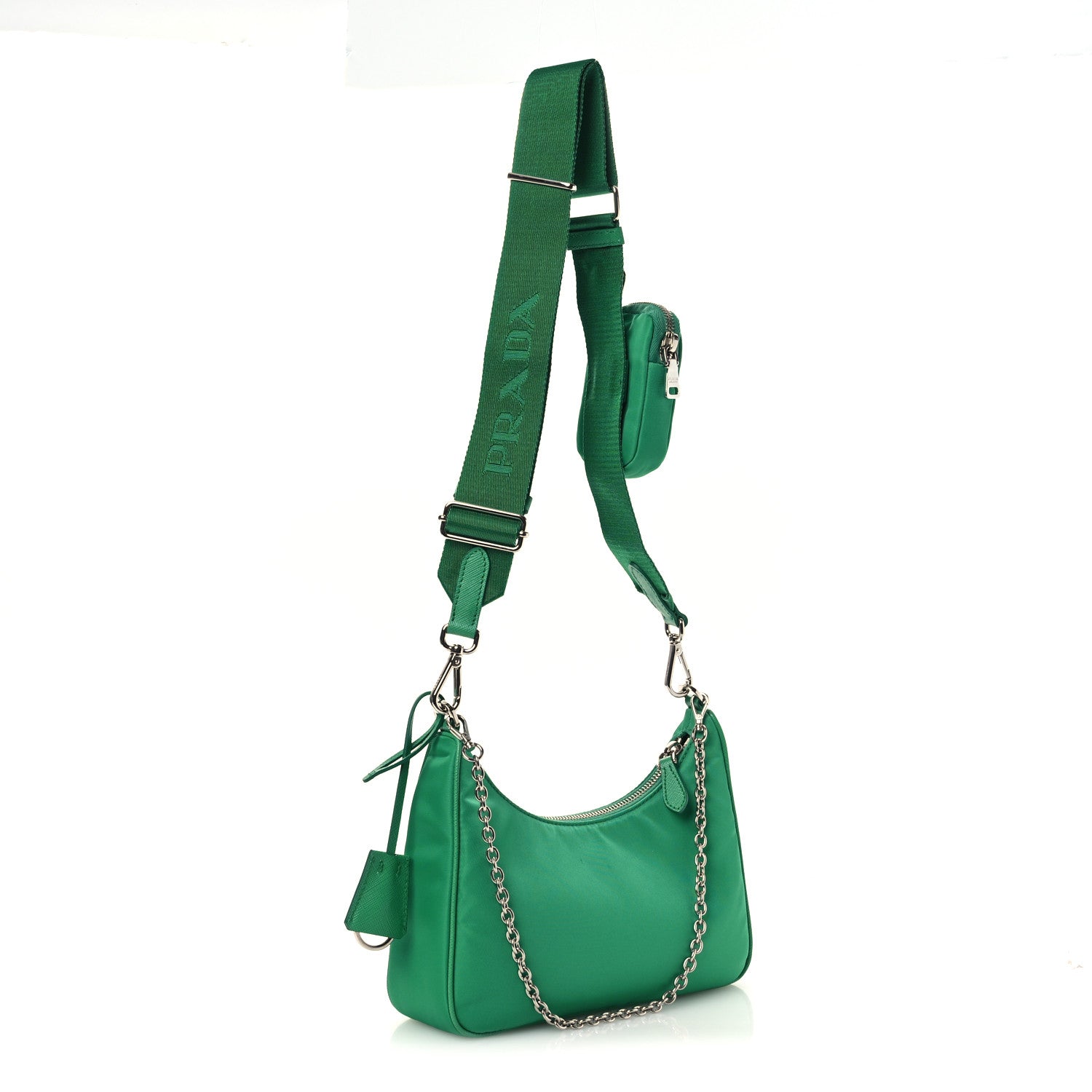 Prada Re-Nylon Re-Edition 2005 Shoulder Bag Menta 3 of 12