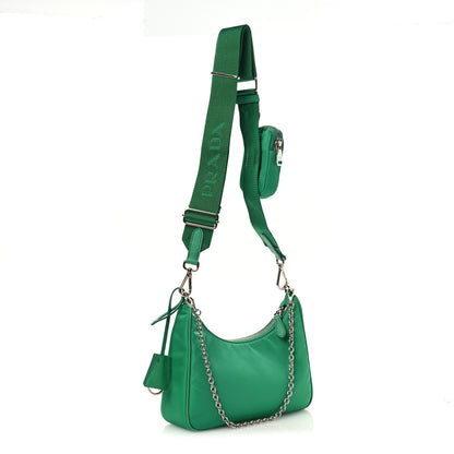 Prada Re-Nylon Re-Edition 2005 Shoulder Bag Menta 3 of 12