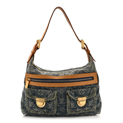 Louis Vuitton Monogram Denim Baggy PM Blue 1 of 10