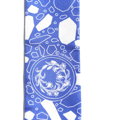 Hermes Silk La Danse Des Amazone Twilly Bleu Moyen White 2 of 10