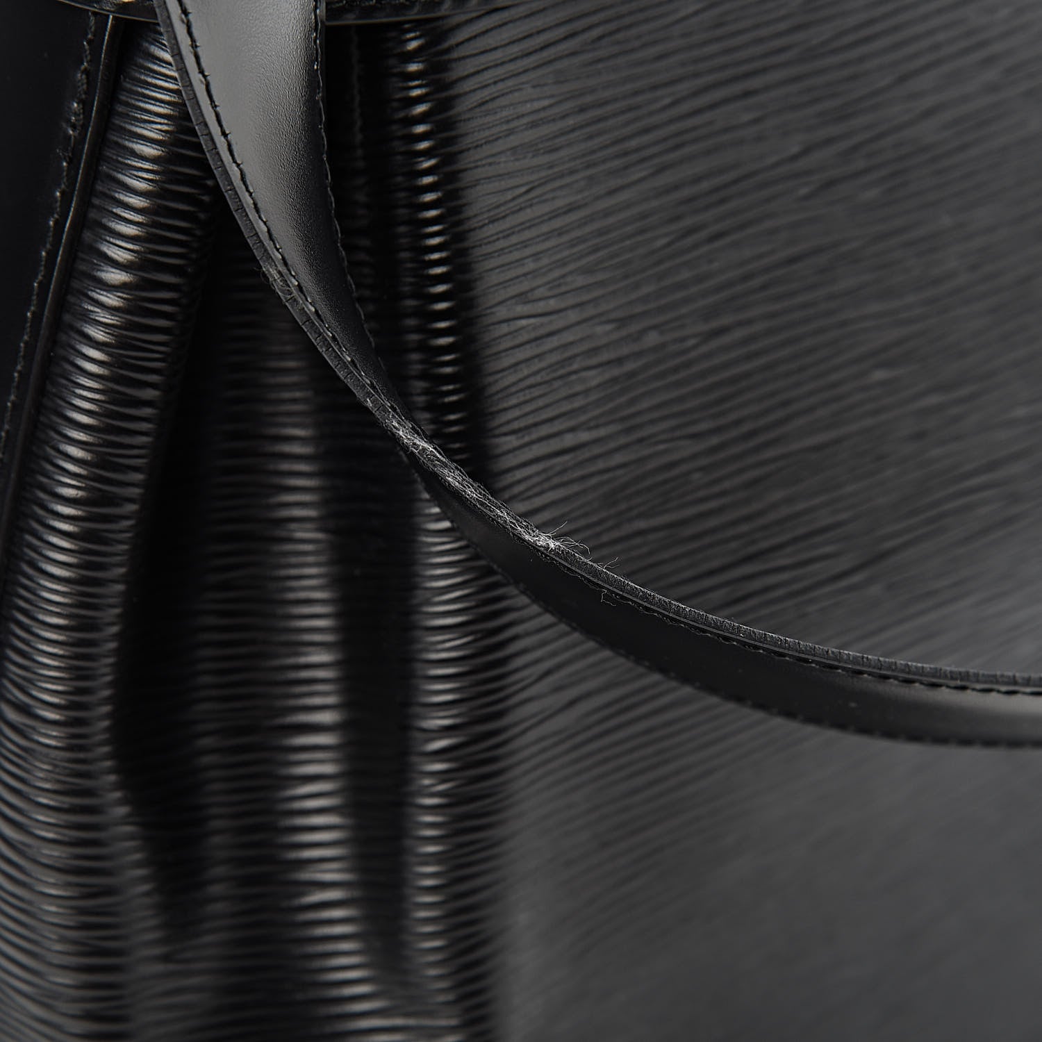 Louis Vuitton Epi Sac D'Epaule Black 7 of 9