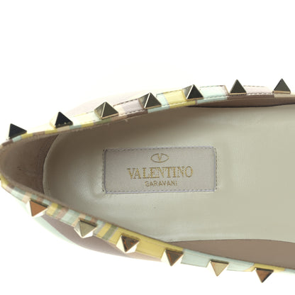 Valentino Garavani Nappa Native Couture 1975 Rockstud Ballerina Flats 39.5 Multicolor 7 of 8