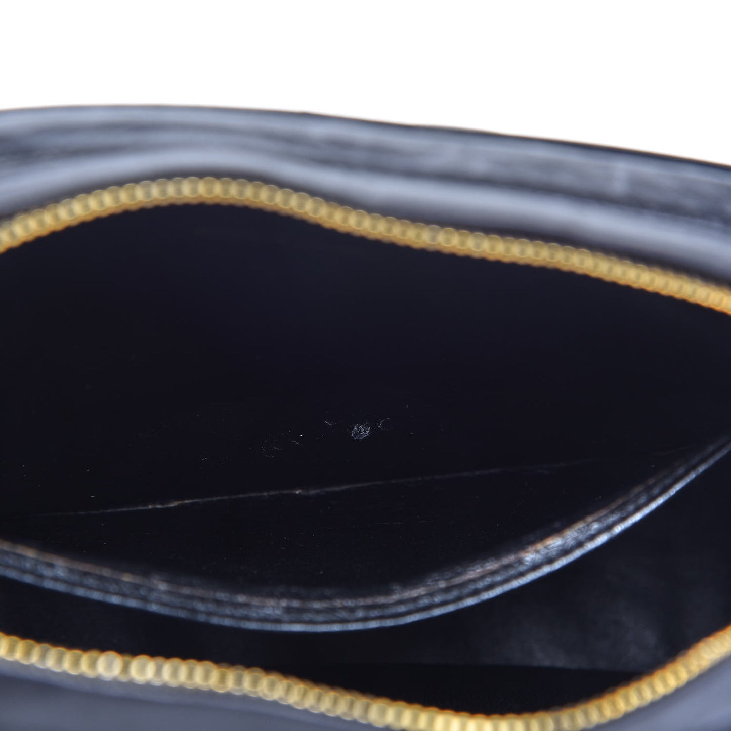 Lambskin Chevron Quilted Tassel Camera Case Black