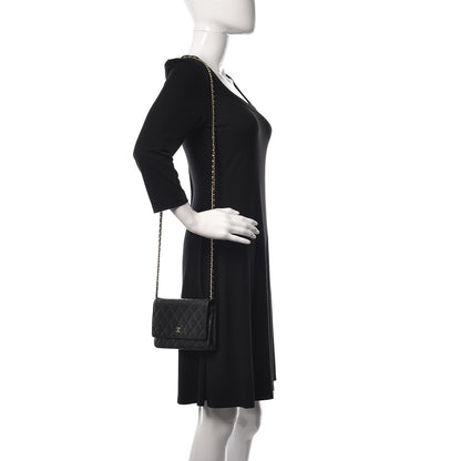 Chanel Caviar Quilted Wallet On Chain WOC Black 2 of 14