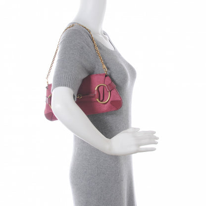 Gucci Monogram Horsebit Clutch Pink 2 of 8