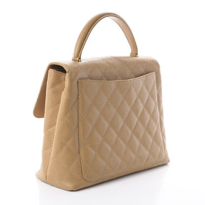 Chanel Caviar Quilted Jumbo Kelly Flap Beige 2 of 10