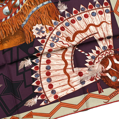 Hermes Silk Wako Ni Scarf 90 2 of 5