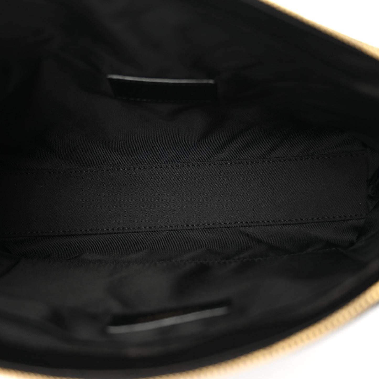 Lambskin Quilted Gaby Cosmetic Pouch Black