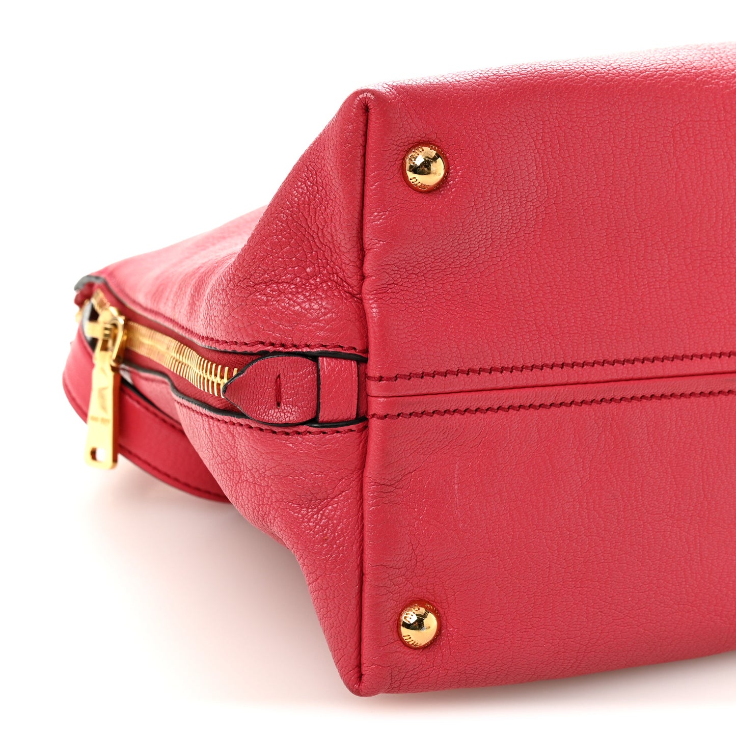 Goatskin Madras Top Handle Bag Fragola