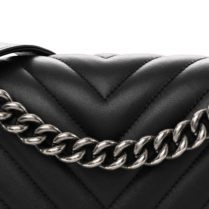 Chanel Lambskin Chevron Quilted Medium Boy Flap Black 8 of 13