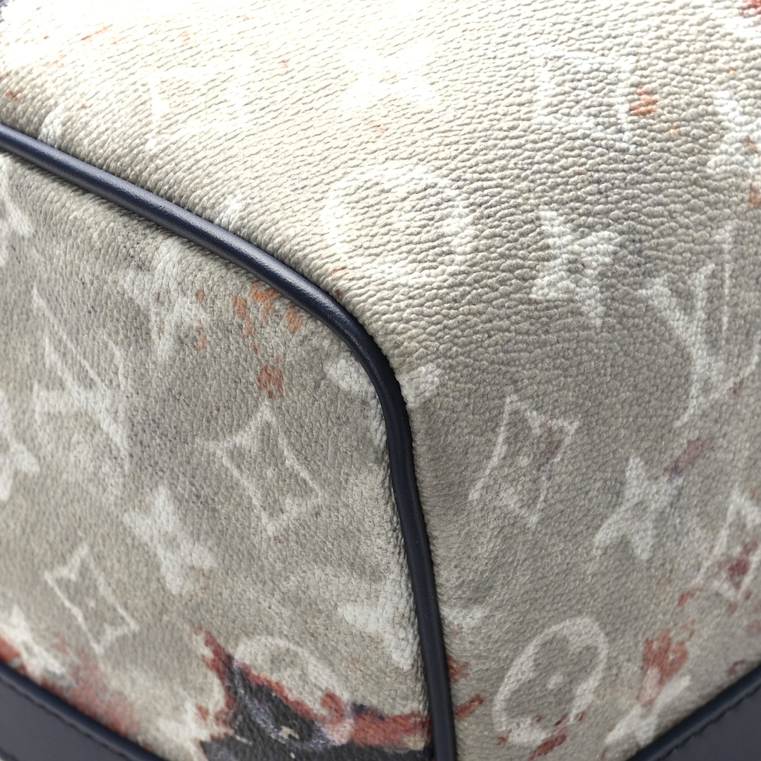 Louis Vuitton Monogram Bleach Keepall Bandouliere 50 Ink Blue 6 of 9