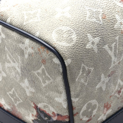 Louis Vuitton Monogram Bleach Keepall Bandouliere 50 Ink Blue 6 of 9