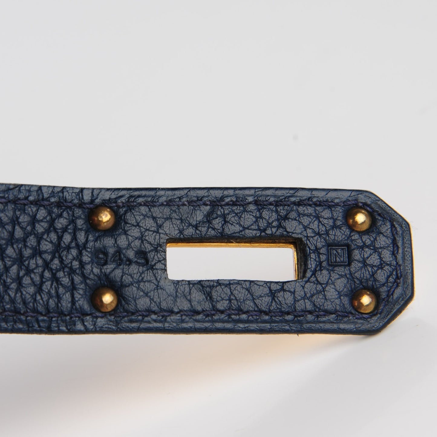 Taurillon Clemence Shoulder Kelly 40 Bleu De Malte