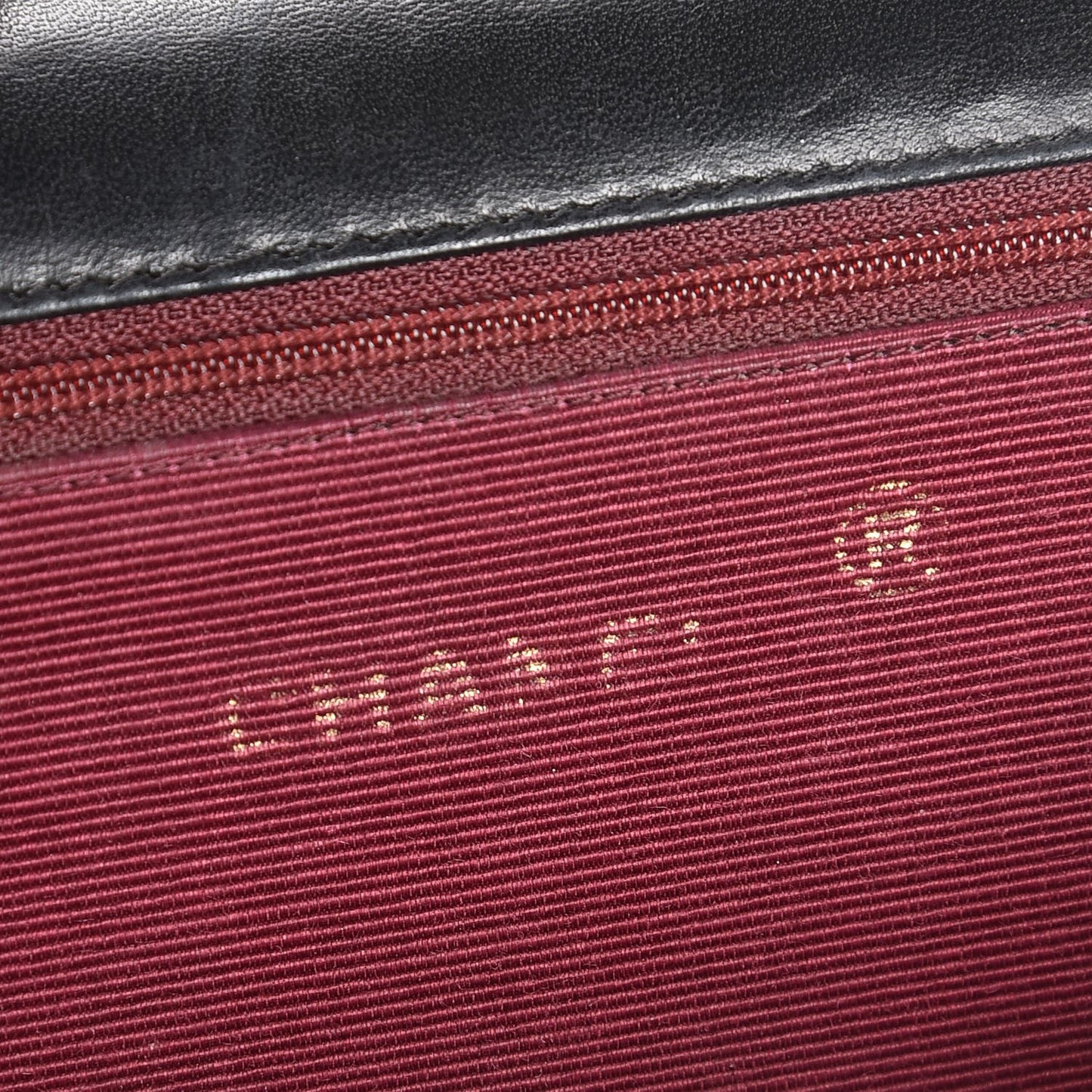 Lambskin Diagonal Quilted Small Single Flap Black
