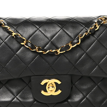 Chanel Lambskin Quilted Small Double Flap Black 8 of 10
