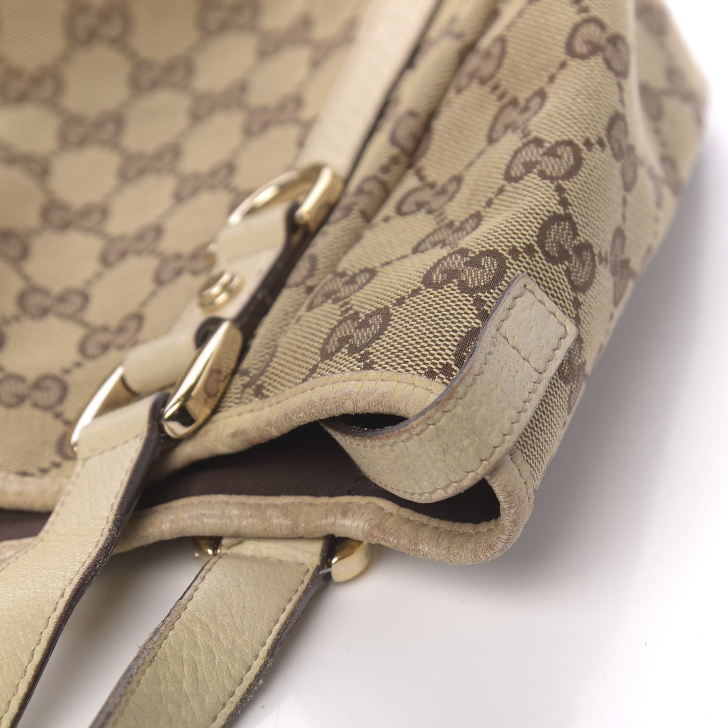 Monogram Medium Abbey Shoulder Bag Off White