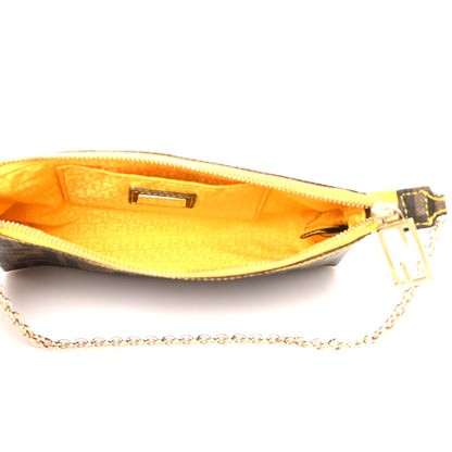 Fendi Zucca Spalmati Pochette Tobacco Giallo 3 of 8