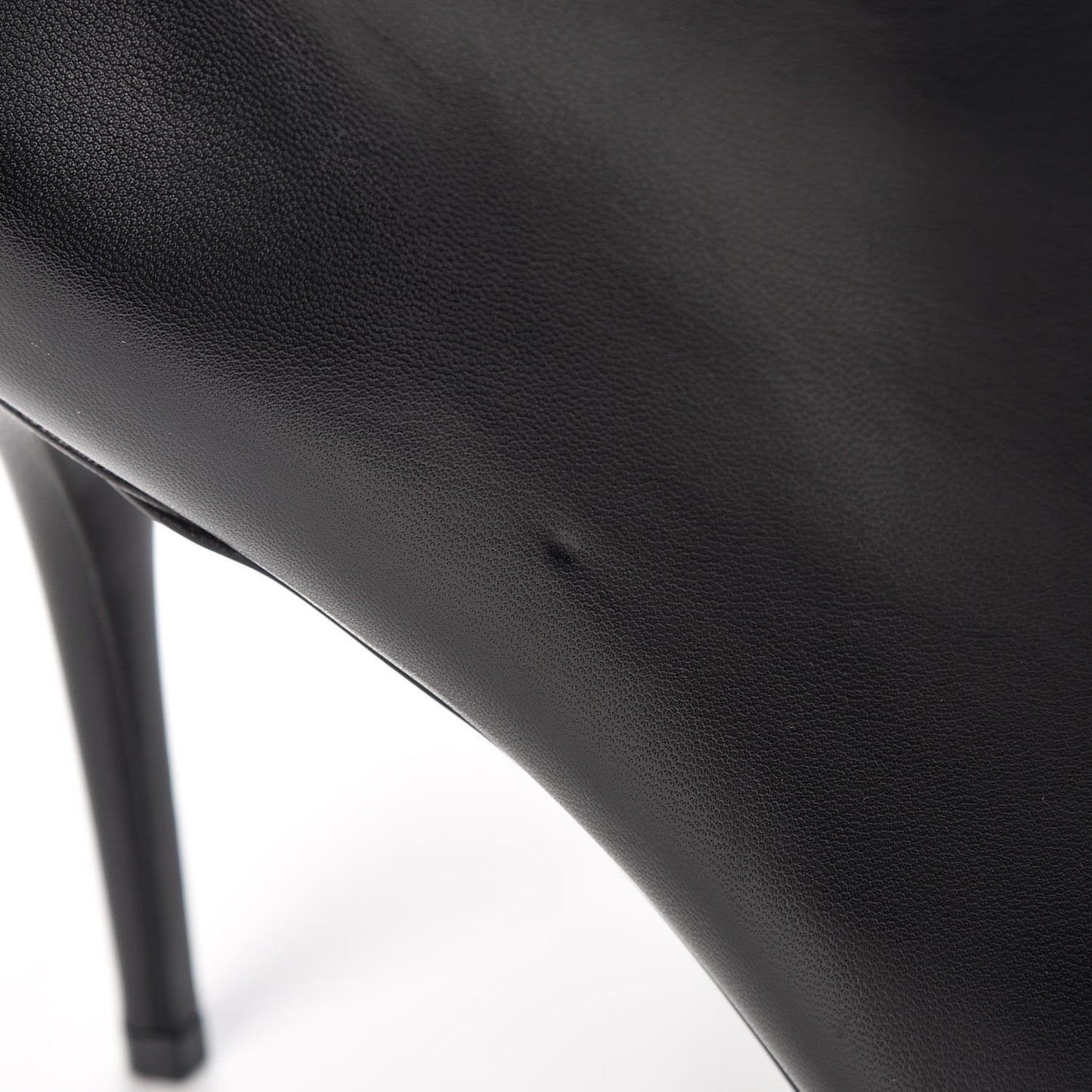 Calfskin Horsebit High Boots 40 Black