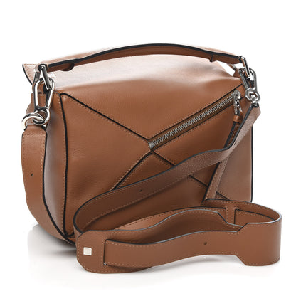 Loewe Calfskin Small Puzzle Bag Tan 3 of 10