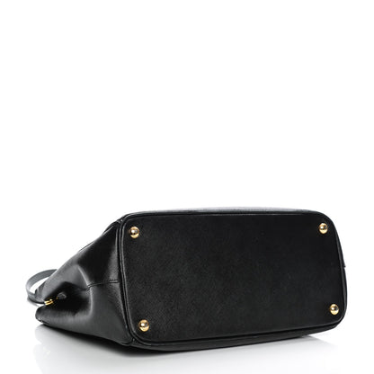 Prada Saffiano Medium Galleria Double Zip Tote Black 4 of 12