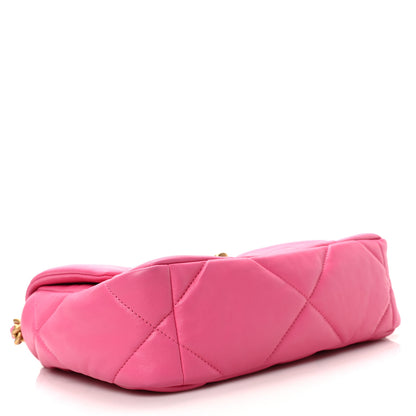 Chanel Lambskin Quilted Medium Chanel 19 Flap Pink 4 of 9