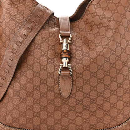 Gucci Guccissima Large New Jackie Hobo Light Brown 8 of 12