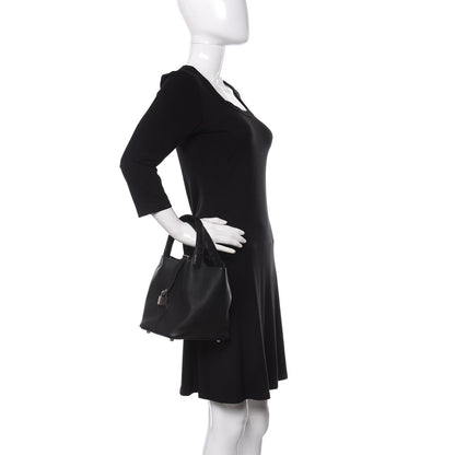 Hermes Taurillon Clemence Matte Alligator Picotin Lock Touch 18 PM Black 2 of 11