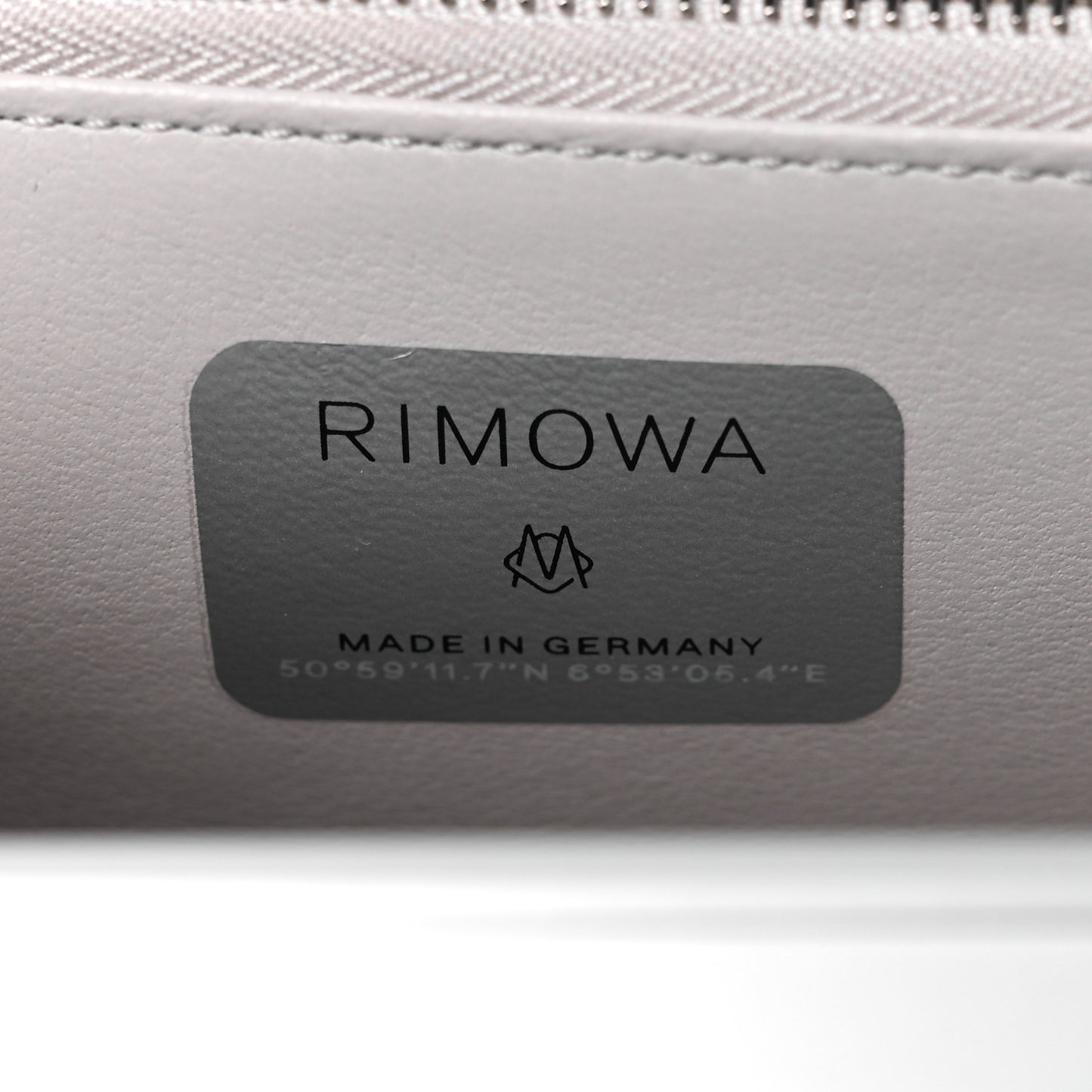 X RIMOWA Aluminum Personal Clutch On Strap Silver