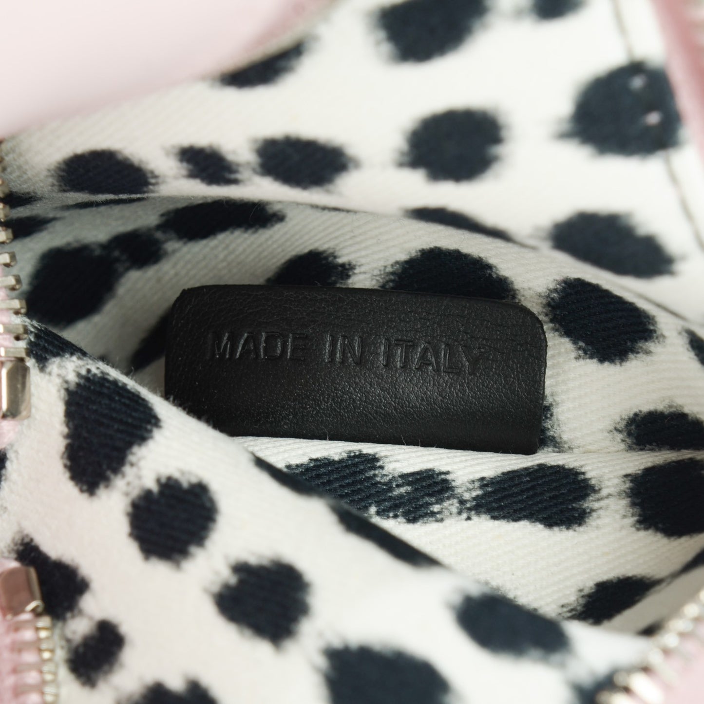 Calfskin Large Spotted Diorissimo Pink Black