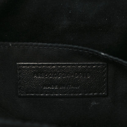 Saint Laurent Calfskin Matelasse Monogram Monochrome Lou Camera Bag Black 7 of 9