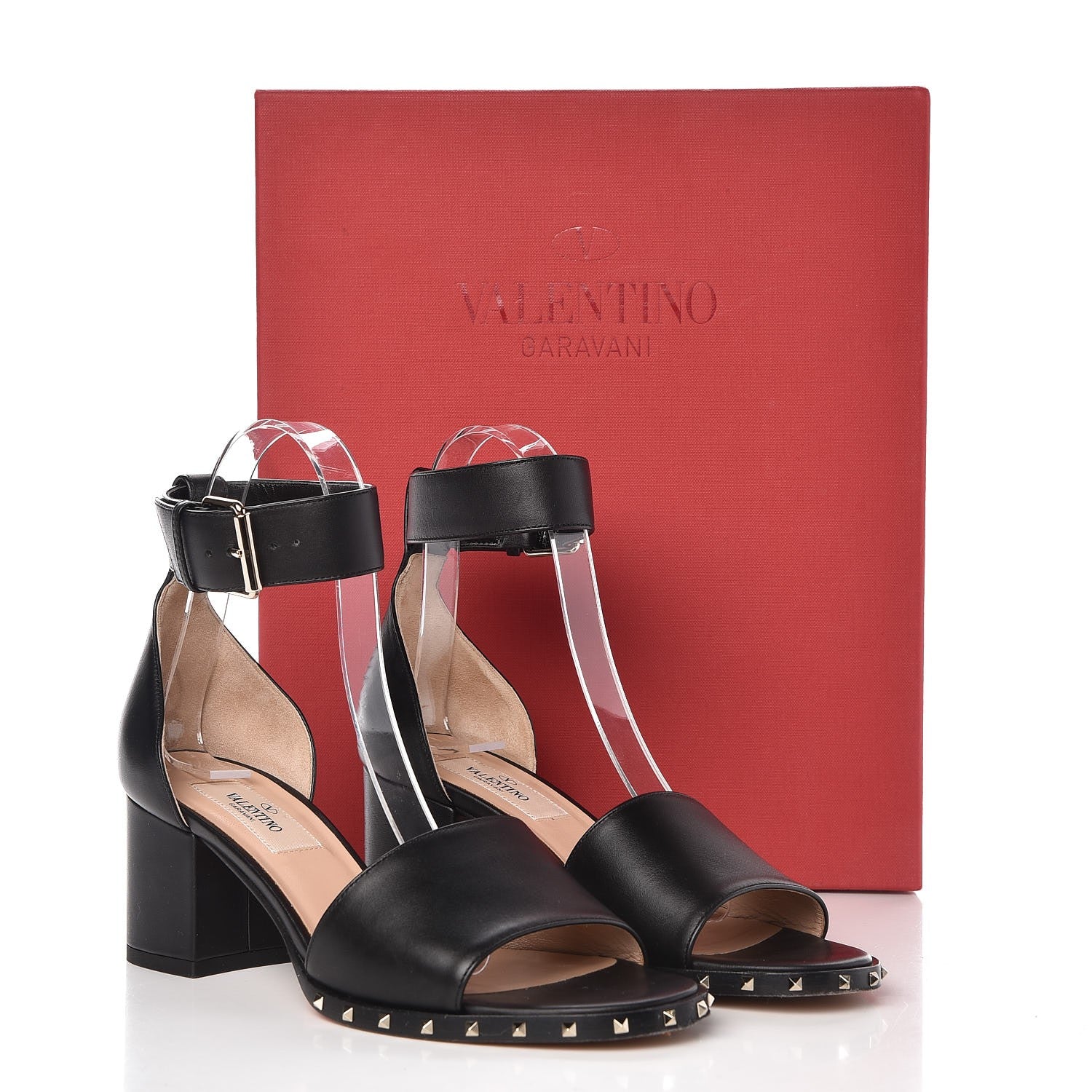 Valentino Garavani Nappa Soul Rockstud 65mm Sandals 35.5 Black 18 of 18