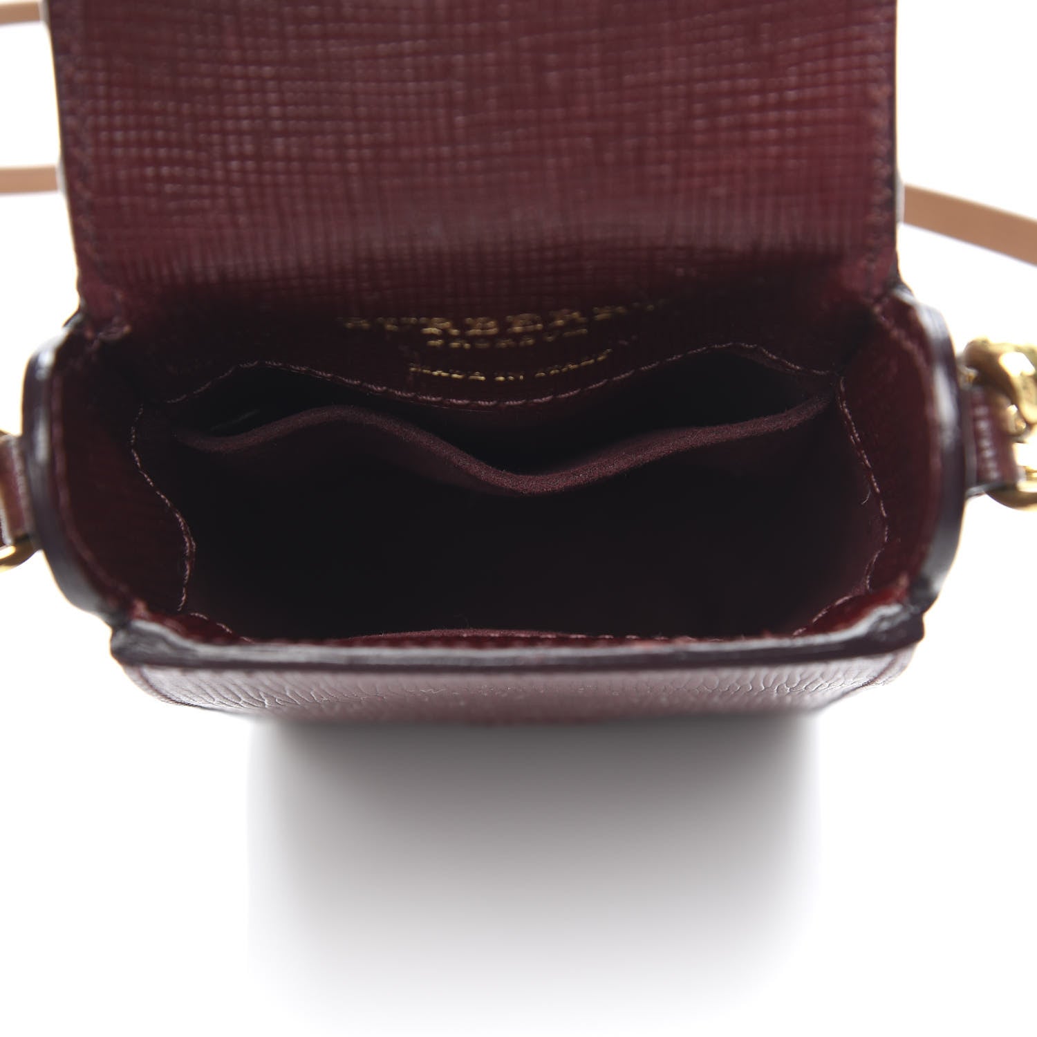 Burberry Prorsum Grainy Calfskin Oblong Belt Bag Burgundy 7 of 11