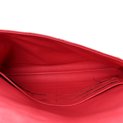 Christian Dior Patent Cannage New Lock Pouch Coral 5 of 17