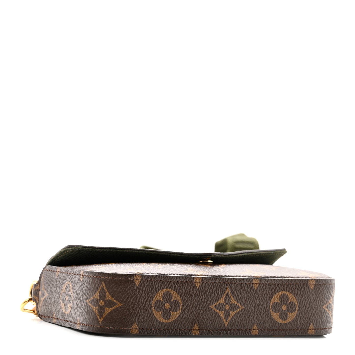 Monogram Felicie Strap & Go Kaki