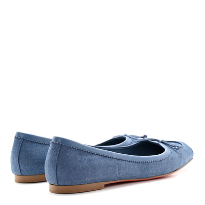 Christian Louboutin Denim Mamadrague Flats 40.5 Blue 4 of 9