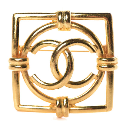 Chanel CC Brooch Gold 1 of 6