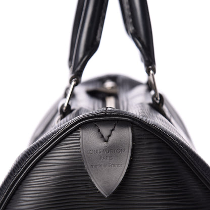 Louis Vuitton Epi Speedy 25 Black 9 of 10