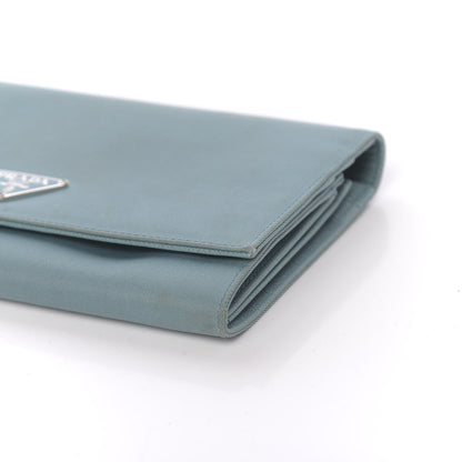 Prada Tessuto Nylon Continental Flap Wallet Turchese 9 of 14