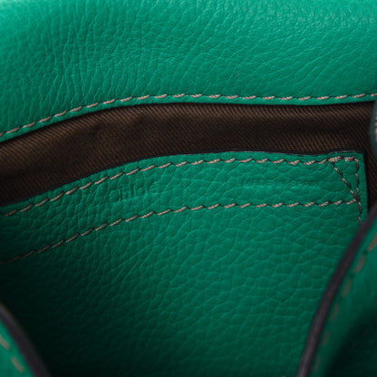 Chloe Calfskin Mini Marcie Round Crossbody Bag Jade Green 7 of 8